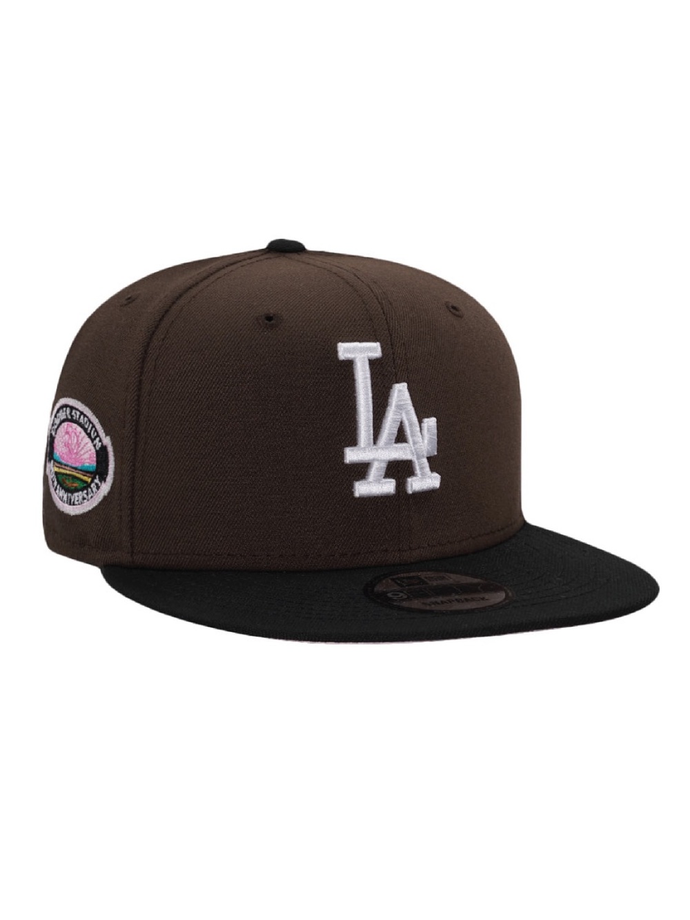Mag Park New Era LA Dodgers Pink Mocha Collection 59Fifty Fitted 50th Cap Size 7